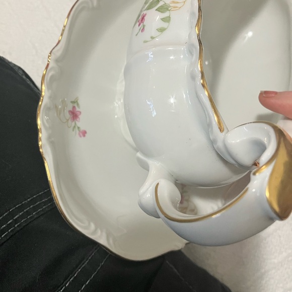 Vintage Edelstein Bavarian Maria Theresia Bianca Pattern 80 yr Anvsry Gravy Bowl - Picture 6 of 14